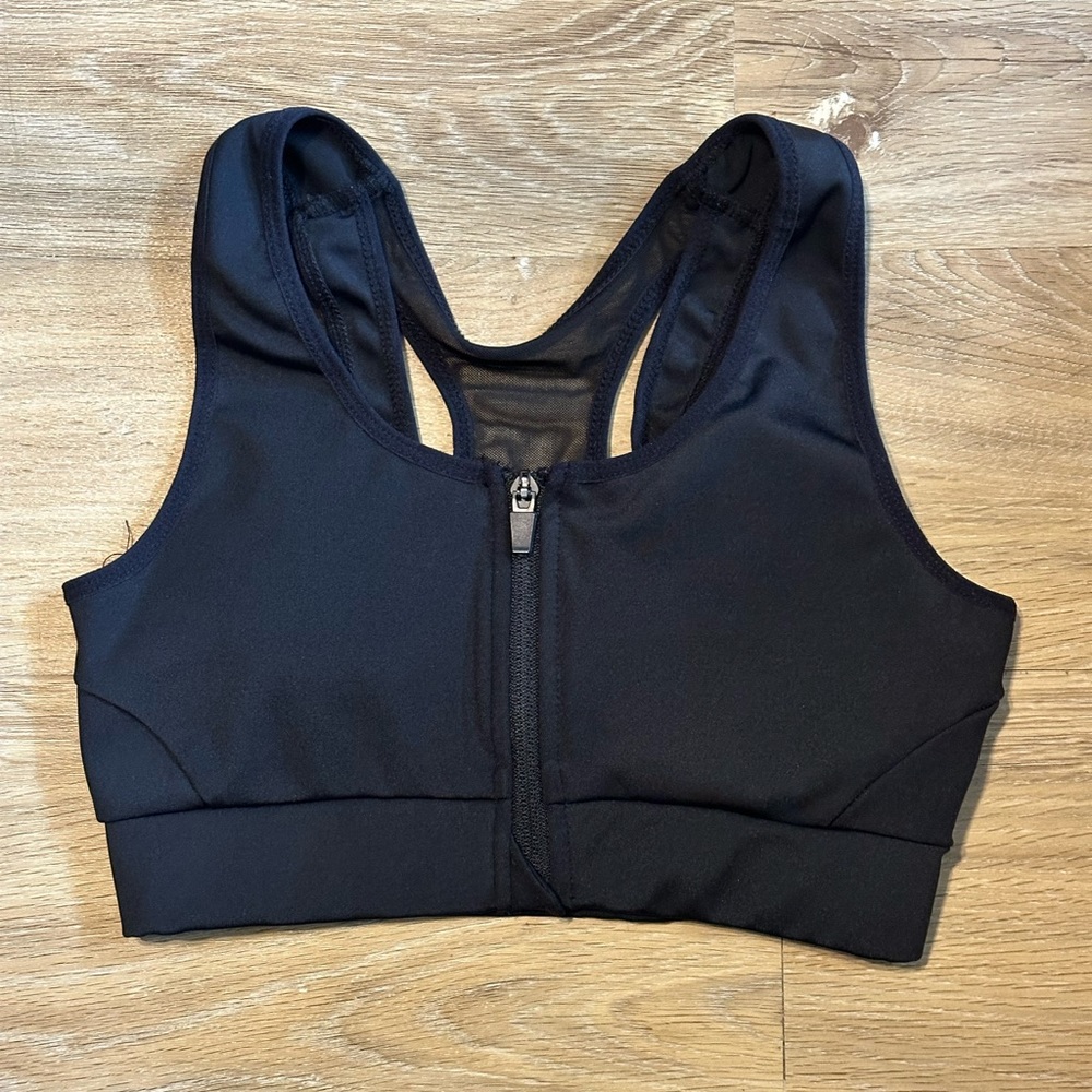 Adrienne Vittadini Black Sports Bra Small